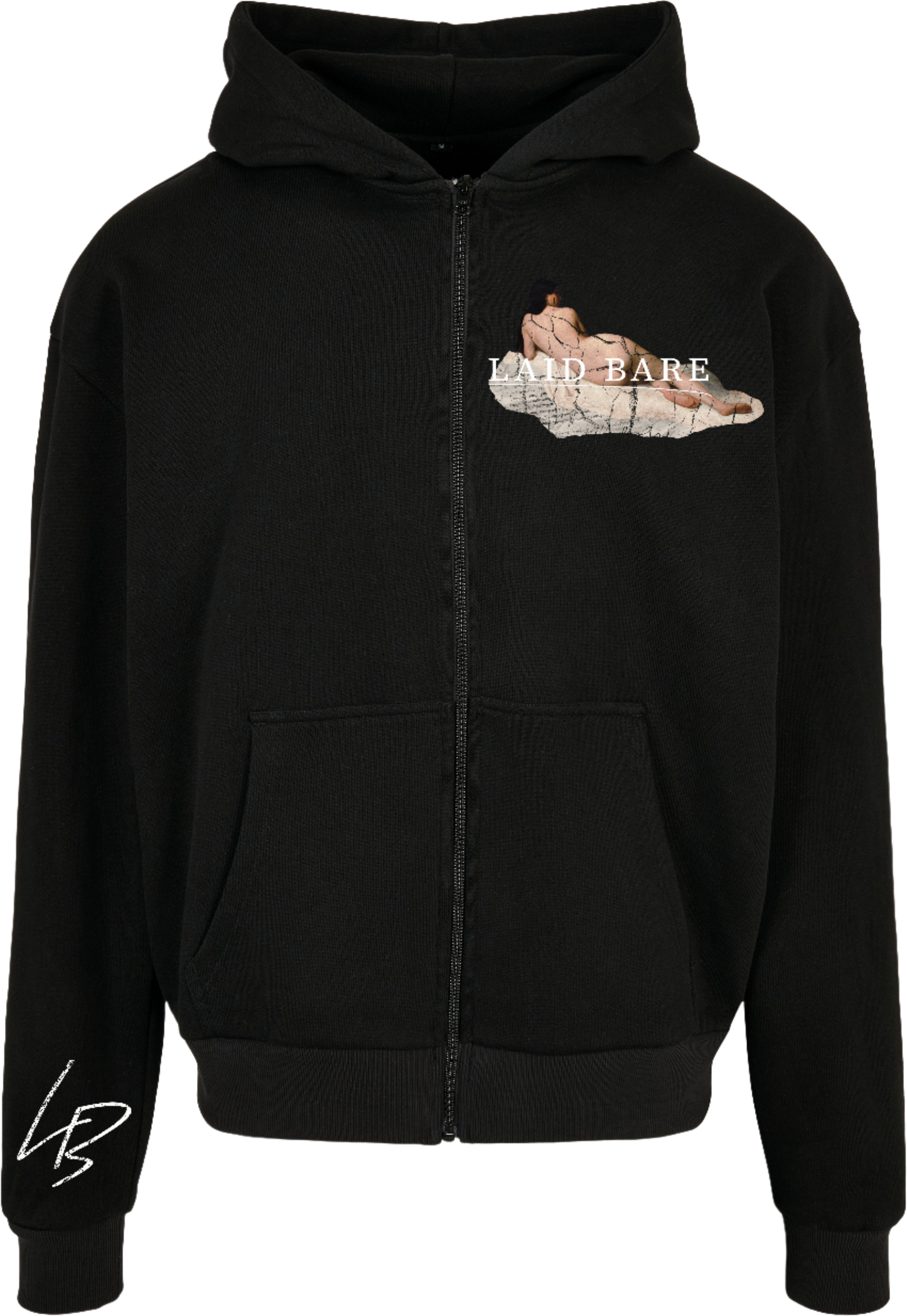 The Anon Volumes Laid Bare Lady 90s Zip Up Hoodie