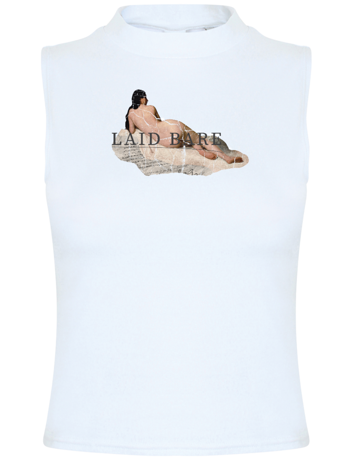 The Anon Volumes Laid Bare Lady High Neck Tank Top